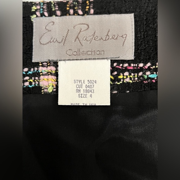 Vintage NWT Earl Rutenberg collection preppy tweed wool plaid wrap skirt. Size 4 - Picture 8 of 10